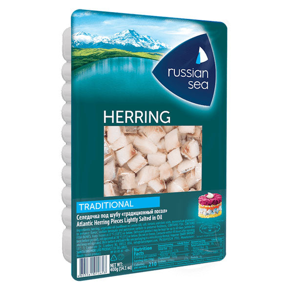 Herring Atlantic Pieces for Shuba Salad – 14.11 oz (400gr)